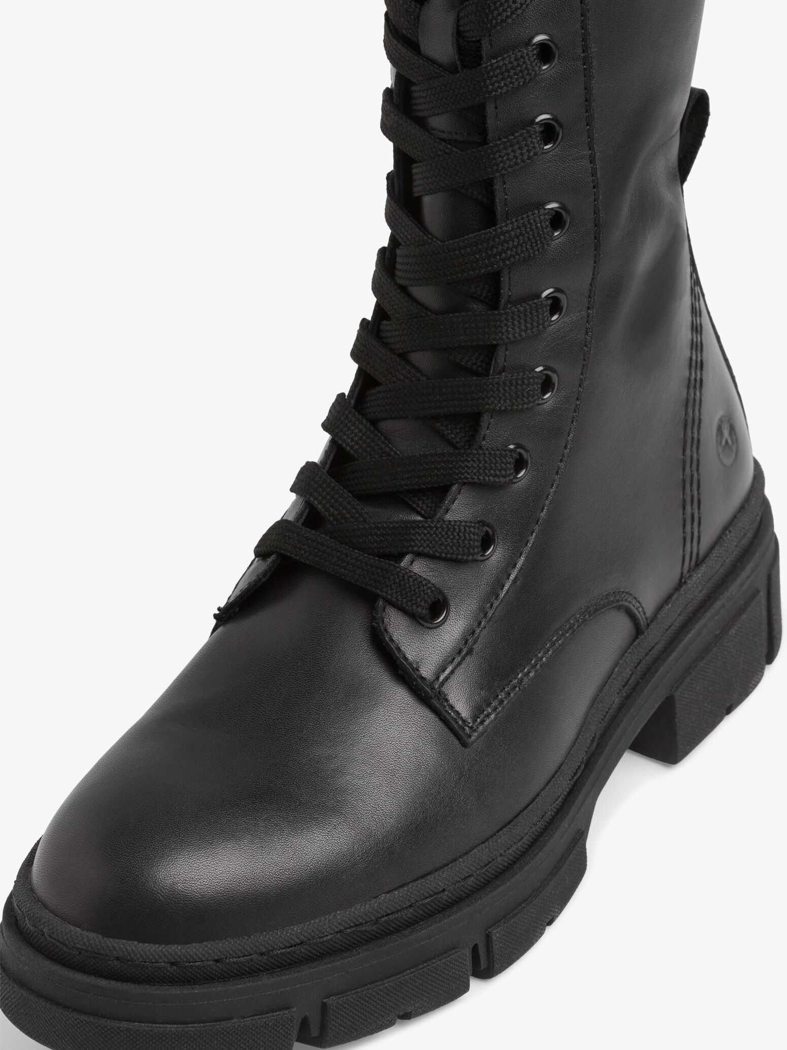 tamaris lederstiefelette schwarz