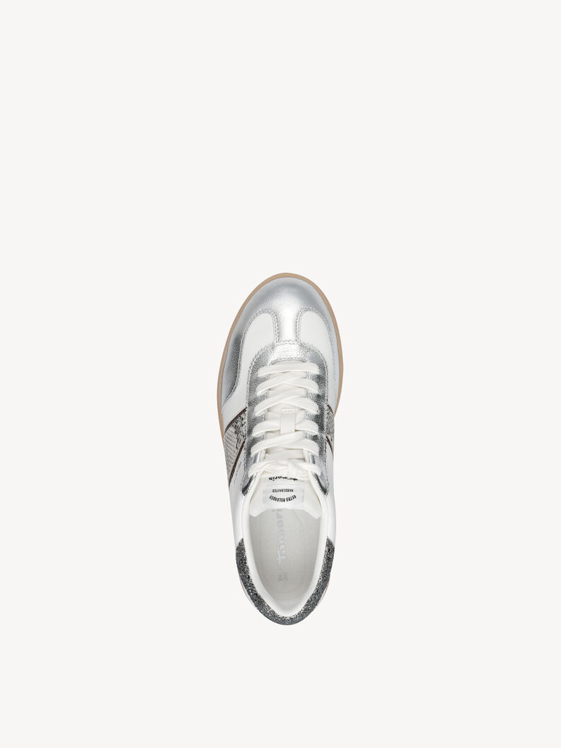 Sneaker - wei&szlig;, WHITE/SILVER, hi-res