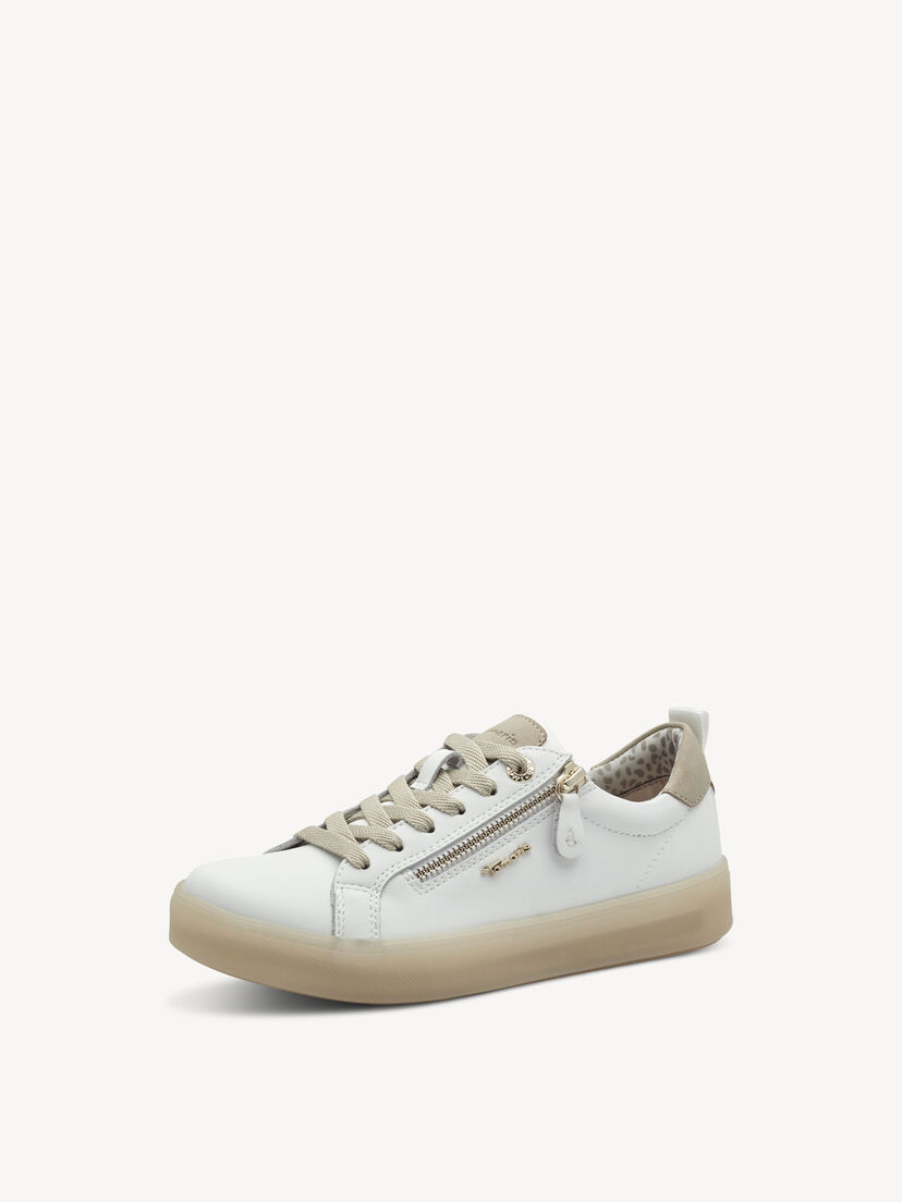 Sneaker - wit, WHITE/BEIGE, hi-res