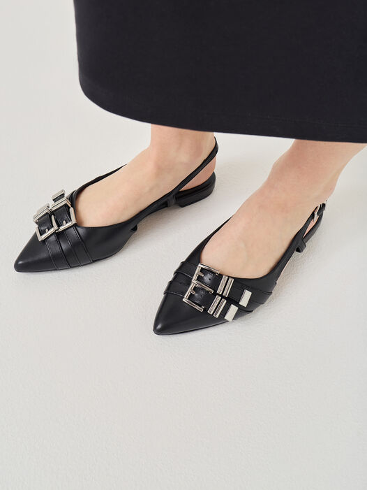 Slingpumps, BLACK, hi-res