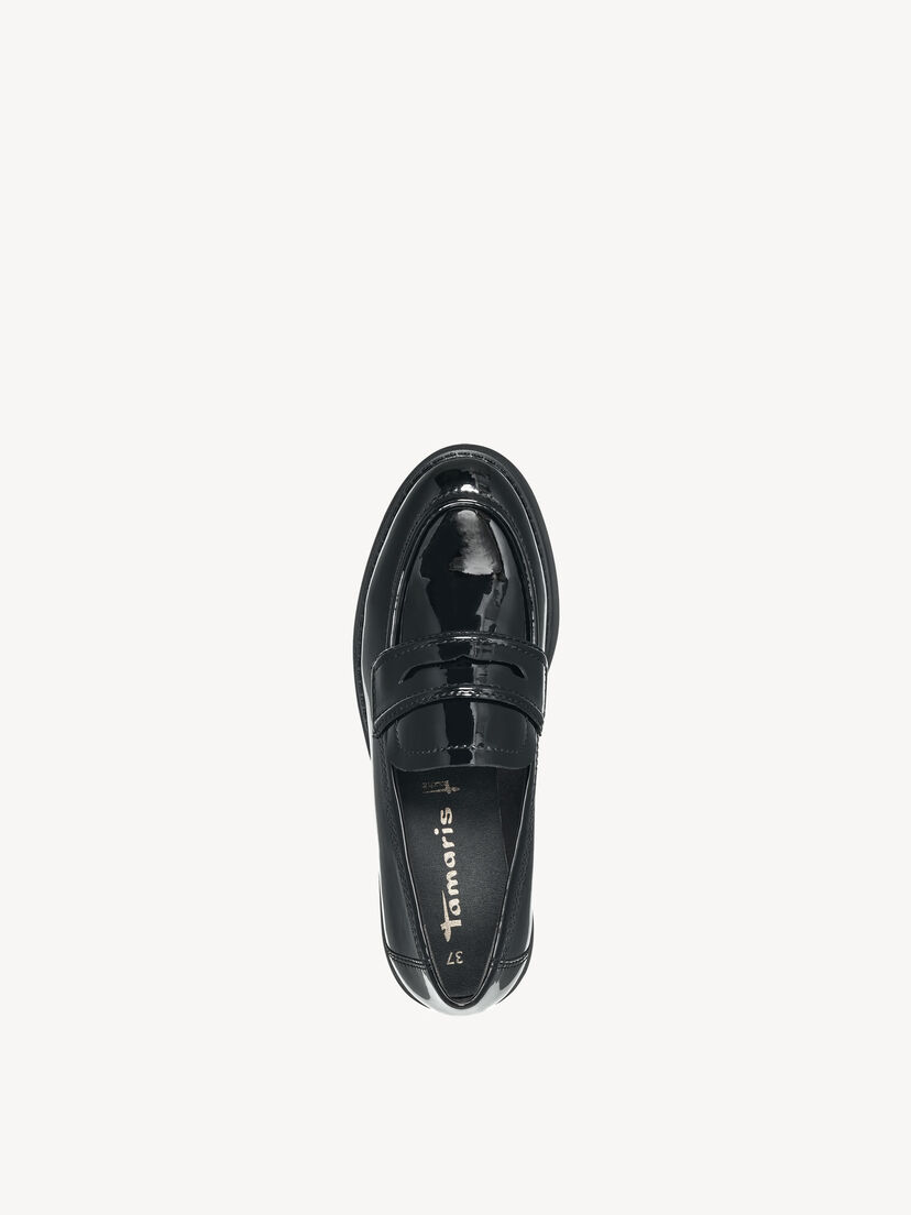 Instappers - zwart, BLACK PATENT, hi-res