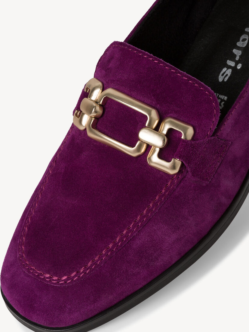 Leren Instappers - lila, PURPLE, hi-res