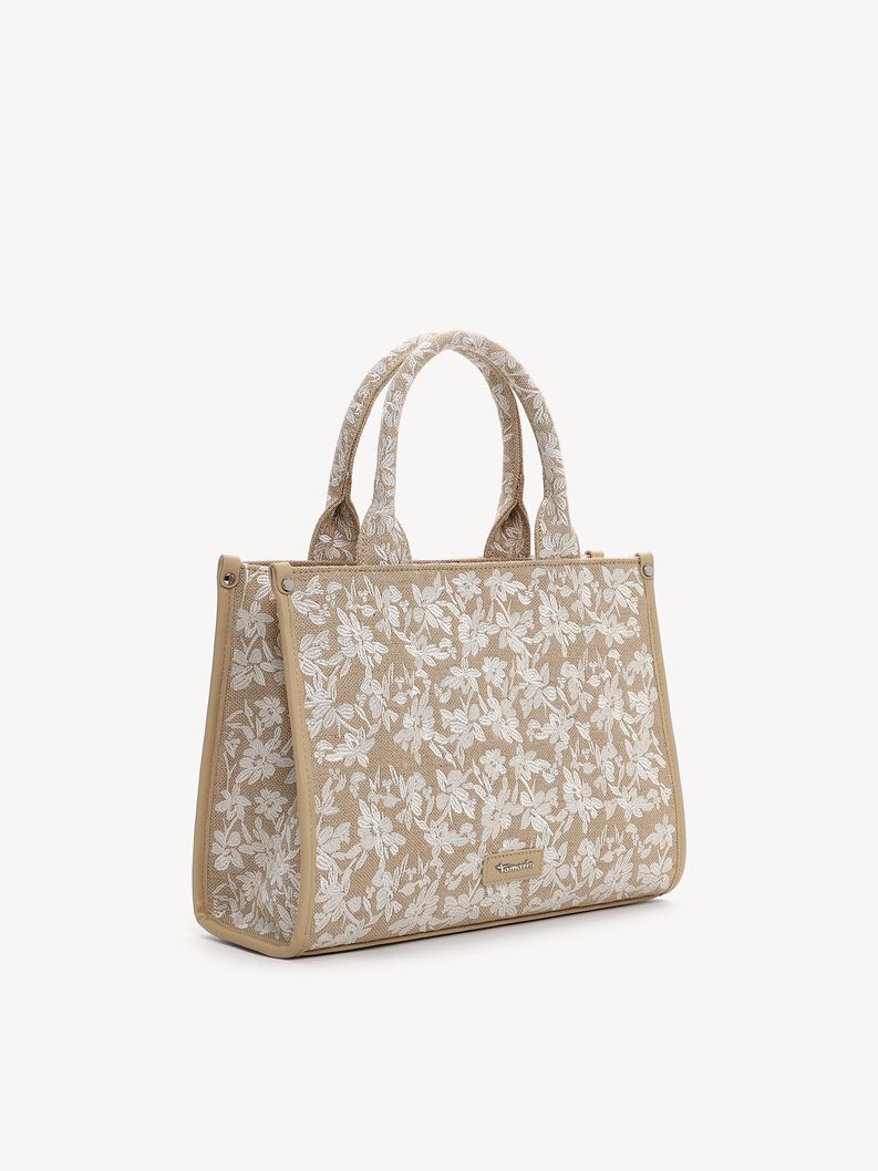 Shopper - beige, ecru-flower, hi-res