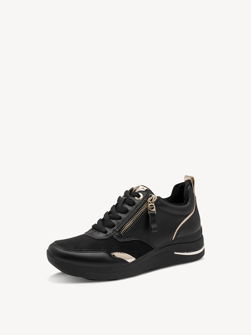 Sneaker - zwart, BLACK/GOLD, hi-res