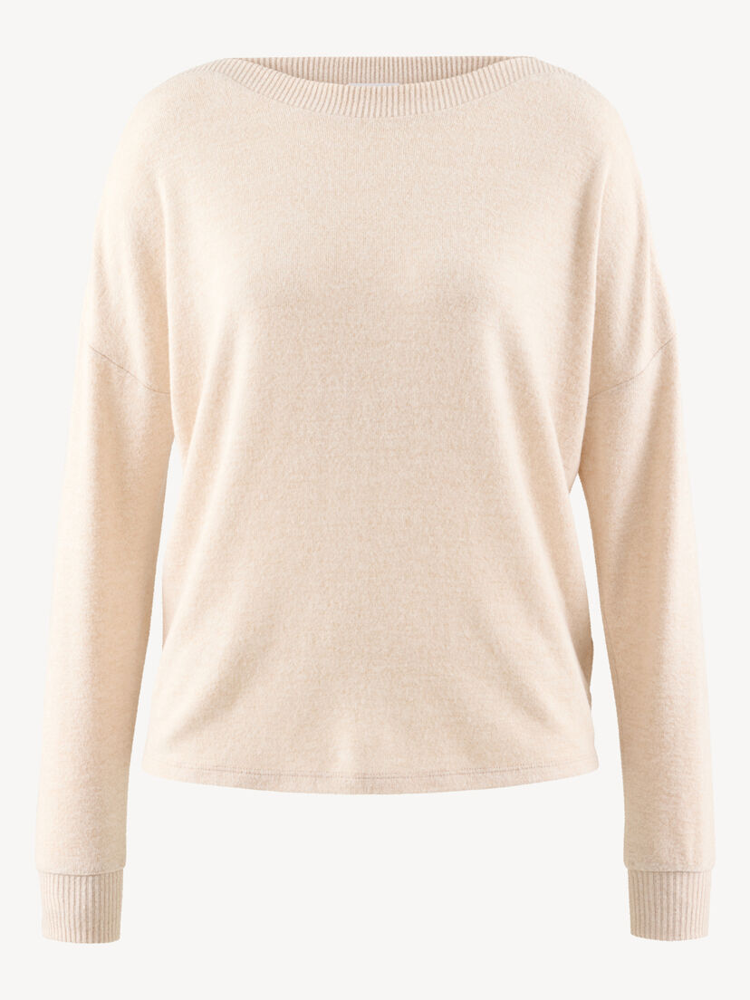 Longsleeve Shirt, Sugar Swizzle Melange, hi-res