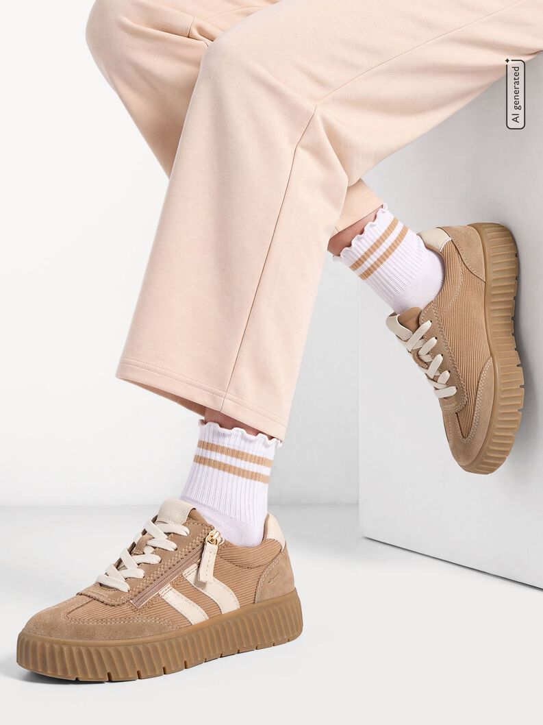 sneaker, CAMEL/CORD, hi-res