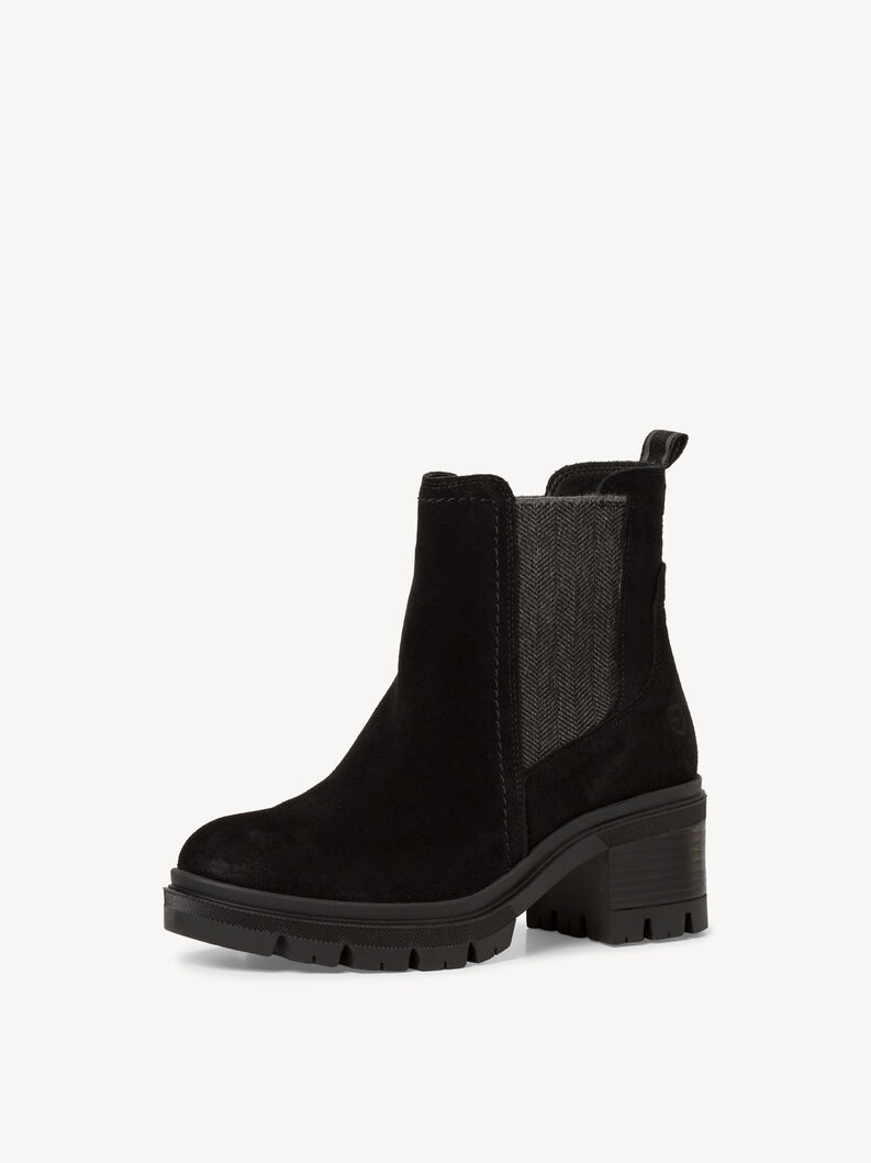 Leather Chelsea boot - black, BLACK, hi-res