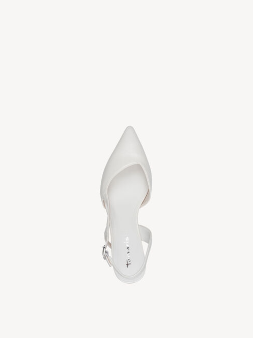 Slingpumps, WHITE, hi-res