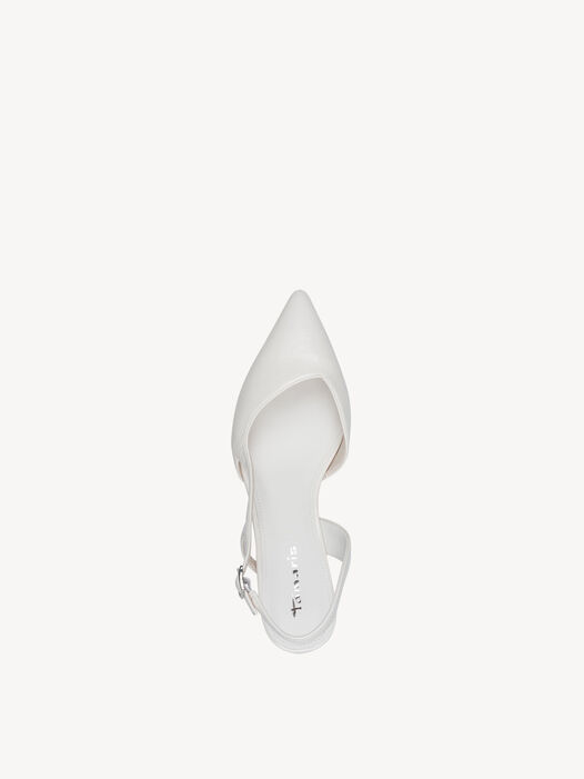Slingpumps, WHITE, hi-res