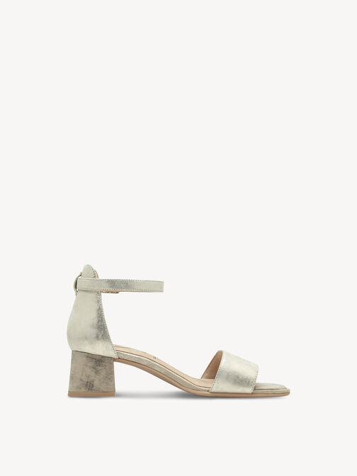 Heeled sandal, CLOUDY GOLD, hi-res