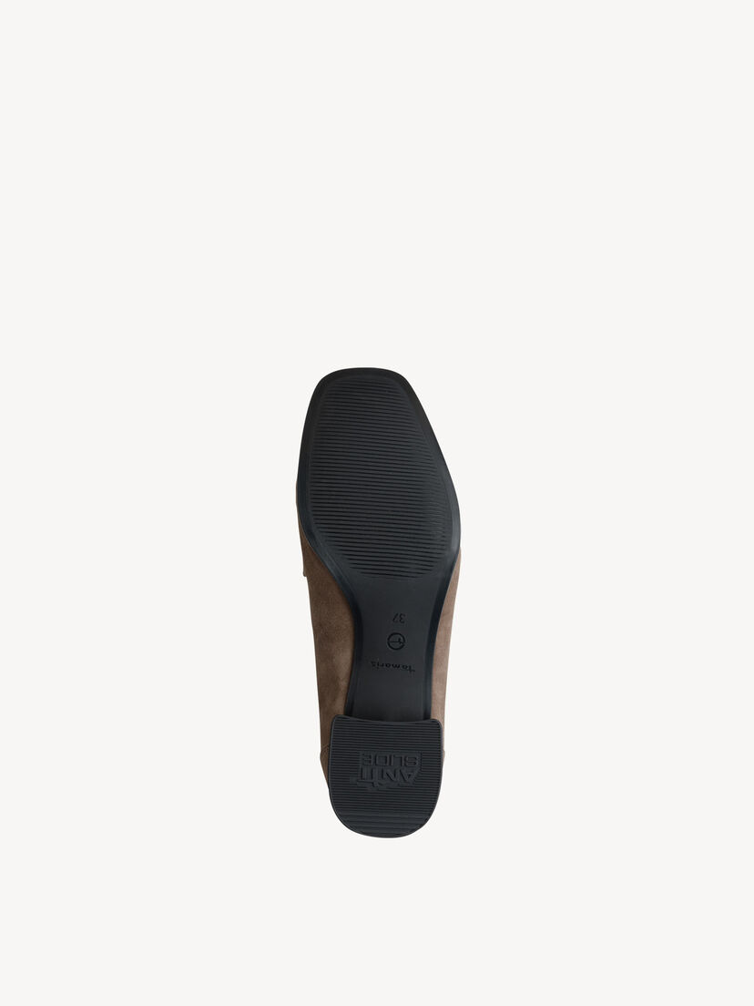 Leren Trotteur - beige, TAUPE, hi-res