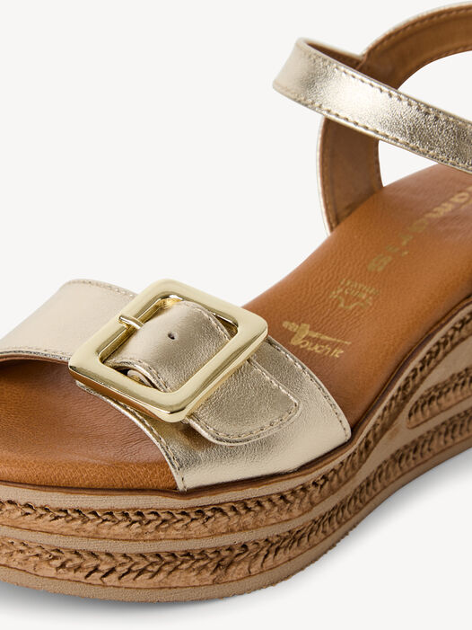 Sandaaltje, LIGHT GOLD MET, hi-res