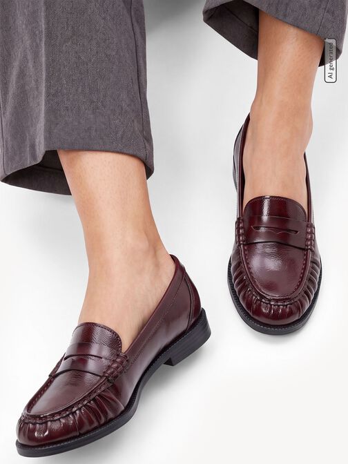 Slipper, MERLOT PATENT, hi-res