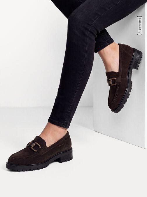Slipper en cuir, MOCCA SUEDE, hi-res