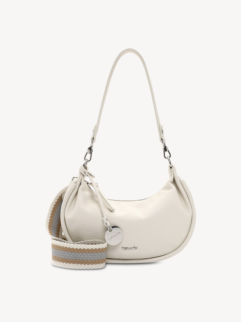 Handtas - grijs, ecru, hi-res