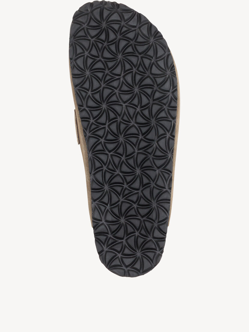 Leren Slipper - groen, OLIVE, hi-res