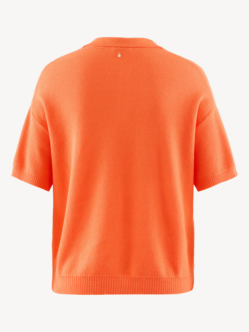 Polo Sweater - oranje, Nasturtium, hi-res