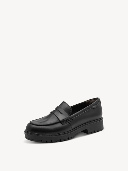 Slipper, BLACK LEATHER, hi-res