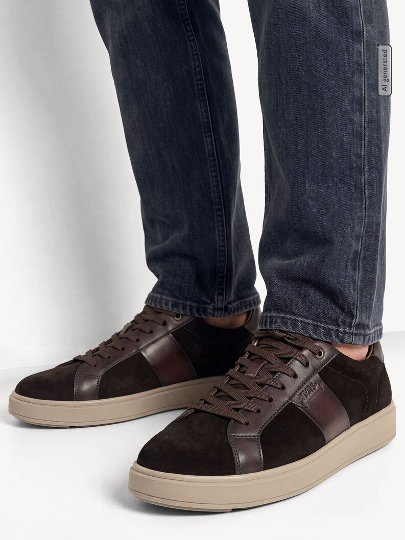 Ledersneaker - braun, MOCCA COMB, hi-res