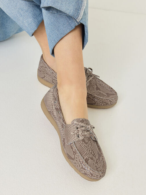 nazouvac&iacute; boty, BEIGE SNAKE, hi-res