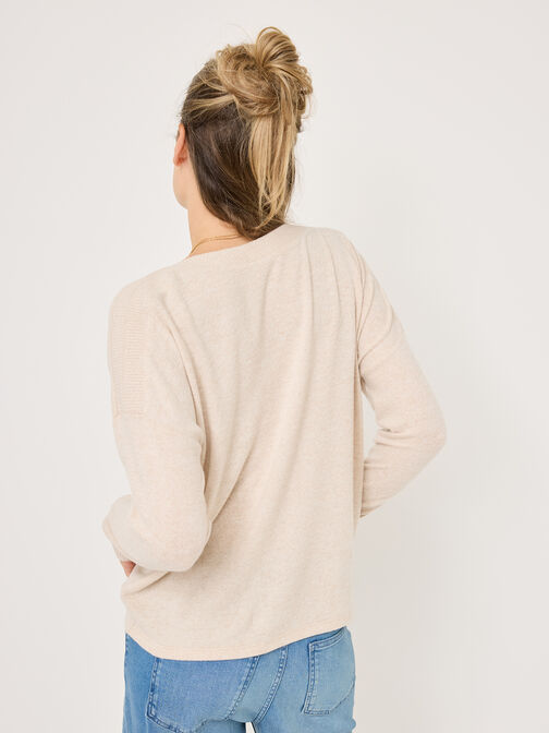 Longsleeve Shirt, Sugar Swizzle Melange, hi-res