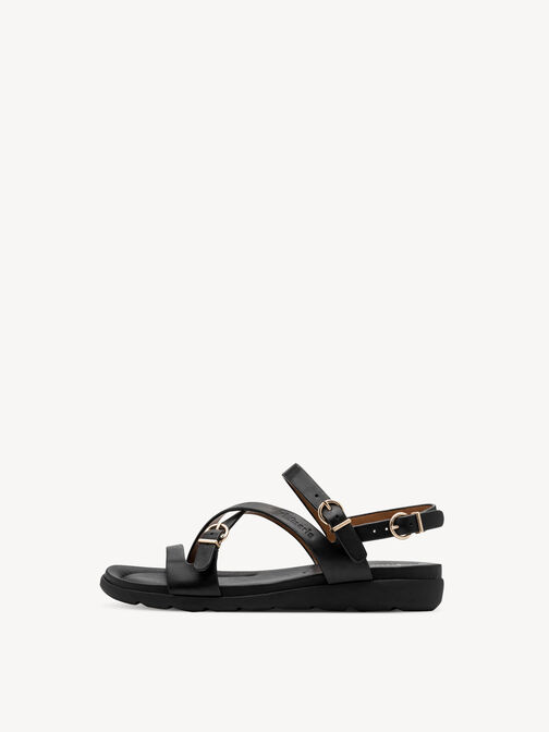 Sandale &agrave; talon, BLACK, hi-res