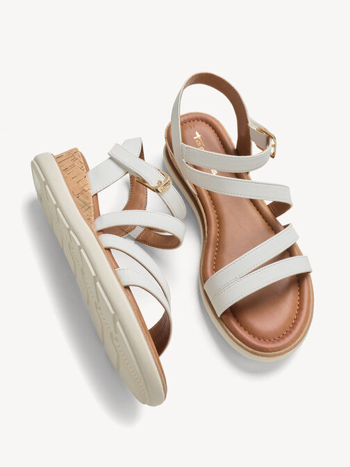 Heeled sandal, WHITE UNI, hi-res