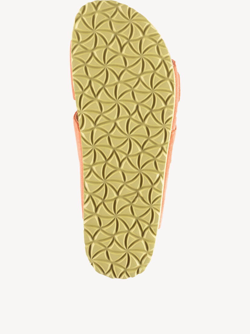 Leren Slipper - rood, CORAL COMB, hi-res