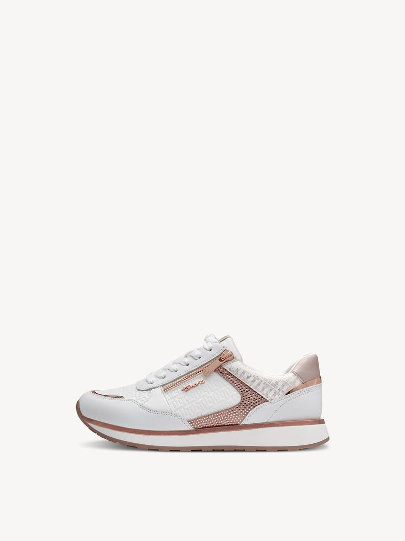Sneaker - hvid, WHT/ROSE GOLD, hi-res