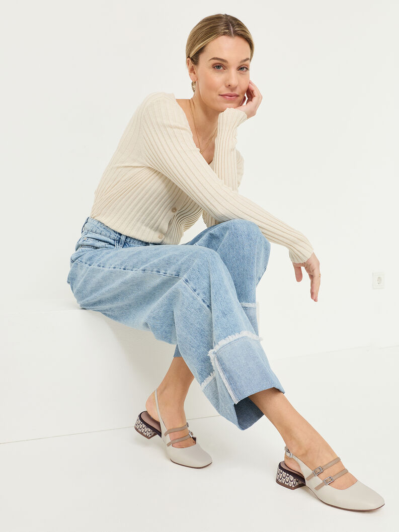 Sling pumps - white, OFFWHITE COMB, hi-res