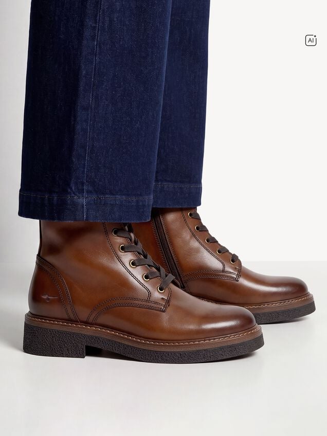 Stiefelette, COGNAC LEATHER, hi-res