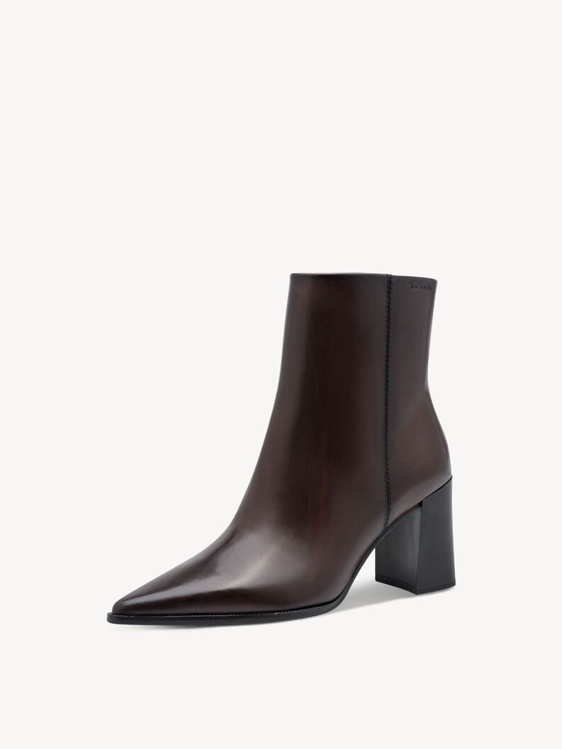 Bottine en cuir - marron, MAHOGANY, hi-res
