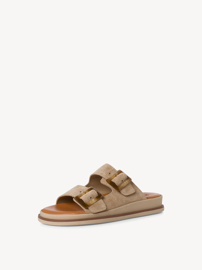 Leather Mule - beige, TAUPE, hi-res