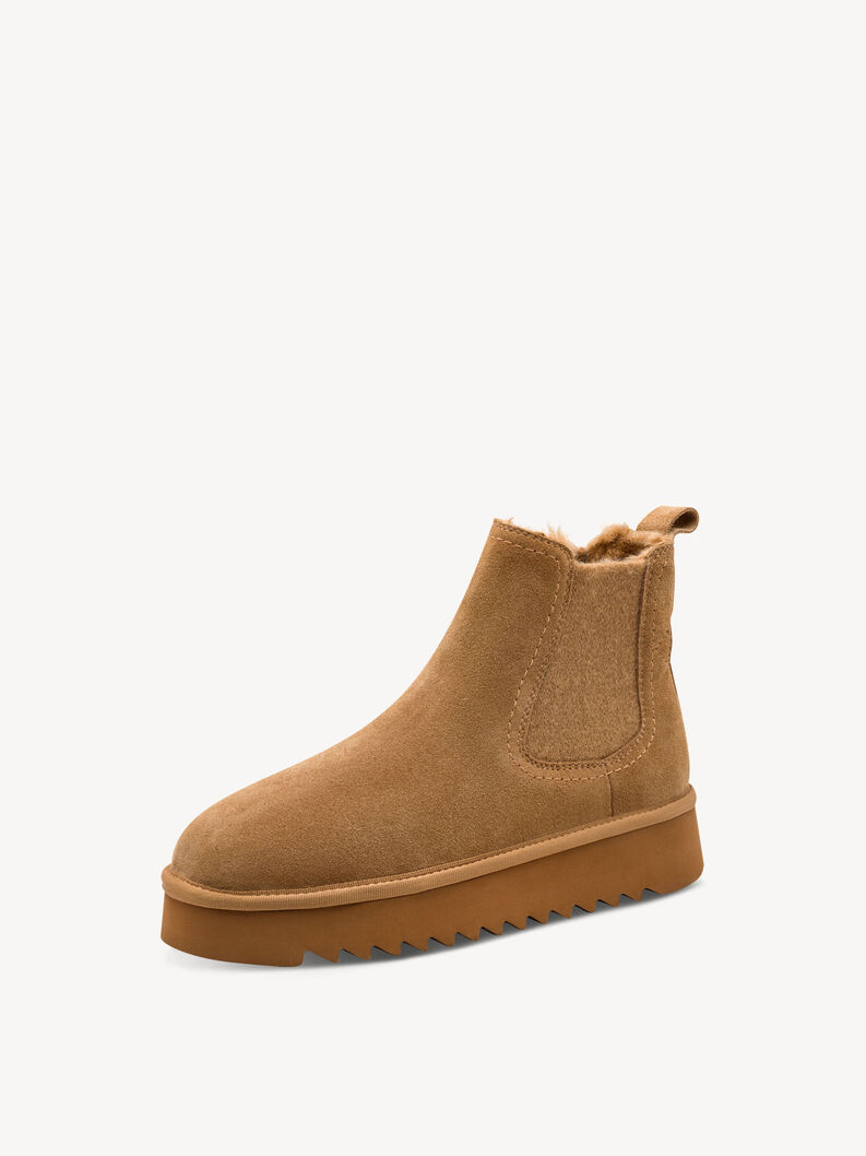 Lederstiefelette - beige Warmfutter, SAND, hi-res
