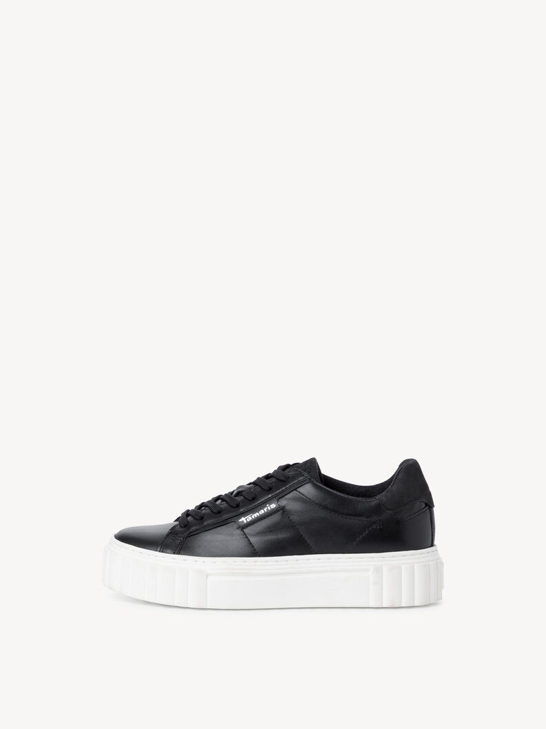 Sneaker - black, BLACK LEATHER, hi-res