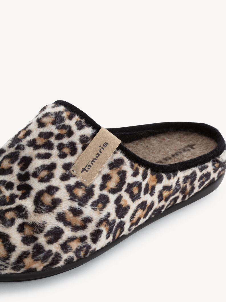 Hausschuhe - braun, LEOPARD, hi-res