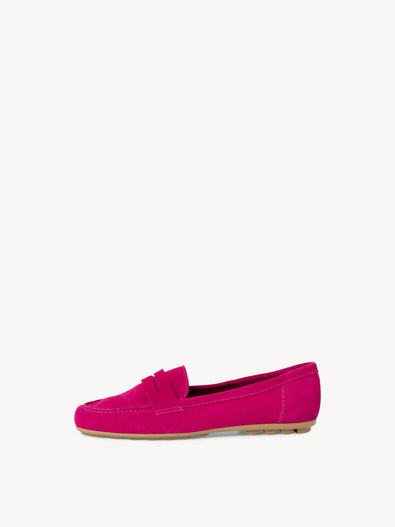 Leather Moccasin - pink, FUXIA, hi-res