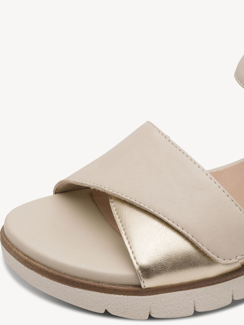 Sandaaltje, IVORY/GOLD, hi-res