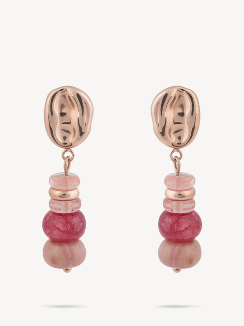 Oorringen, ros&eacute;gold, hi-res