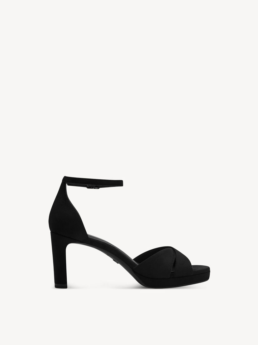 Sandaaltje - zwart, BLACK, hi-res