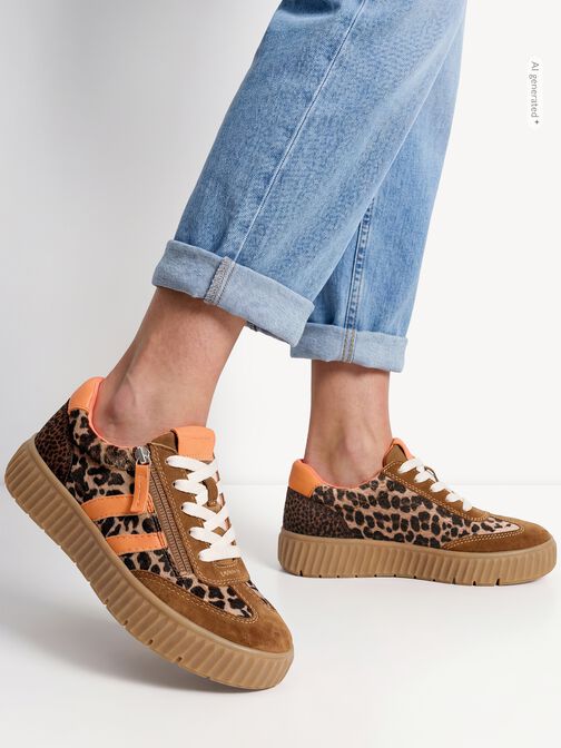 Sneaker, COGNAC LEOPARD, hi-res