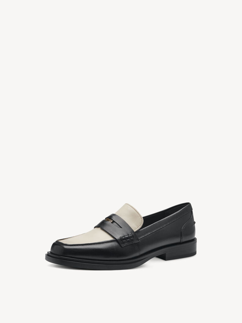 Slipper en cuir - noir, BLACK COMB, hi-res