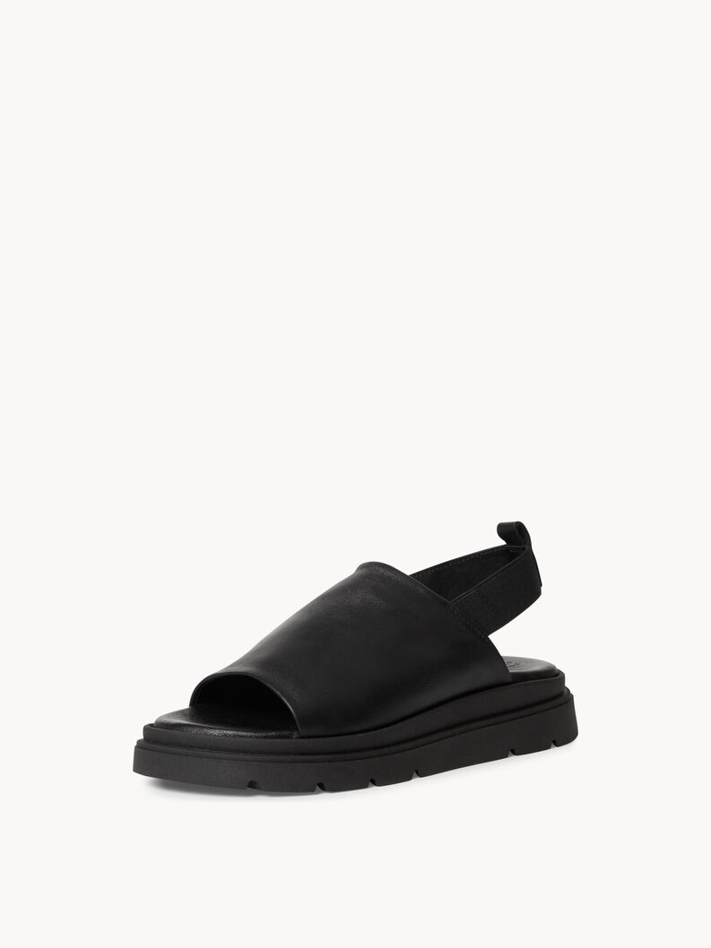 Sandalette - schwarz, BLACK, hi-res