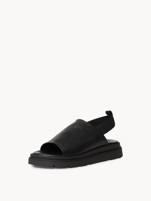 Sandale &agrave; talon, BLACK, hi-res