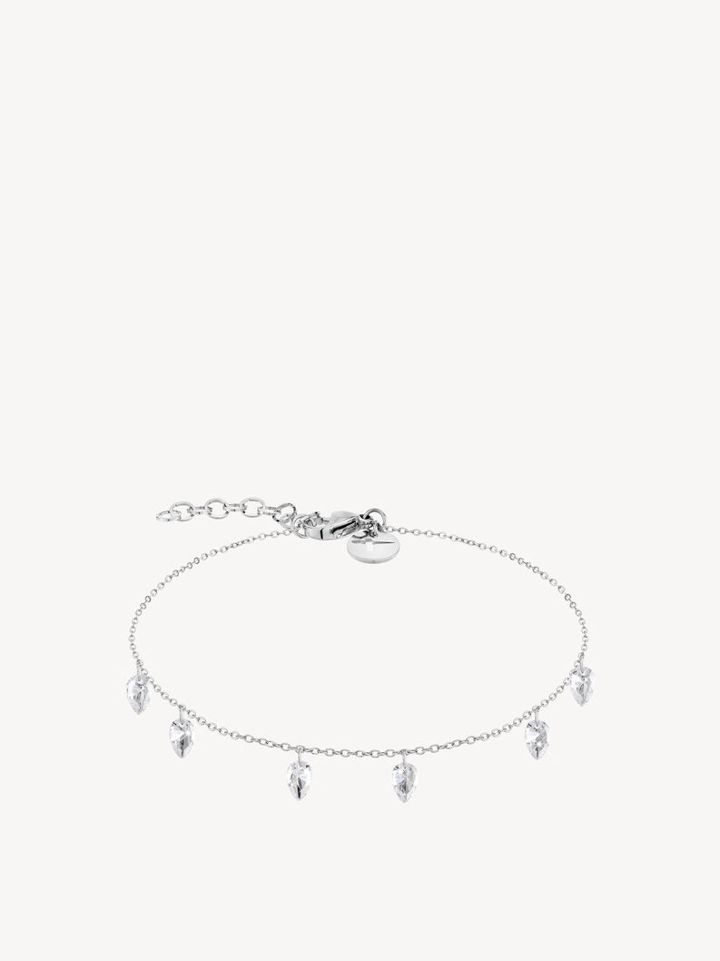 Bracciale Donna Tamaris In Acciaio Inox Oro Rosa, Due Catene A Maglia Barbazzale, 21 Cm