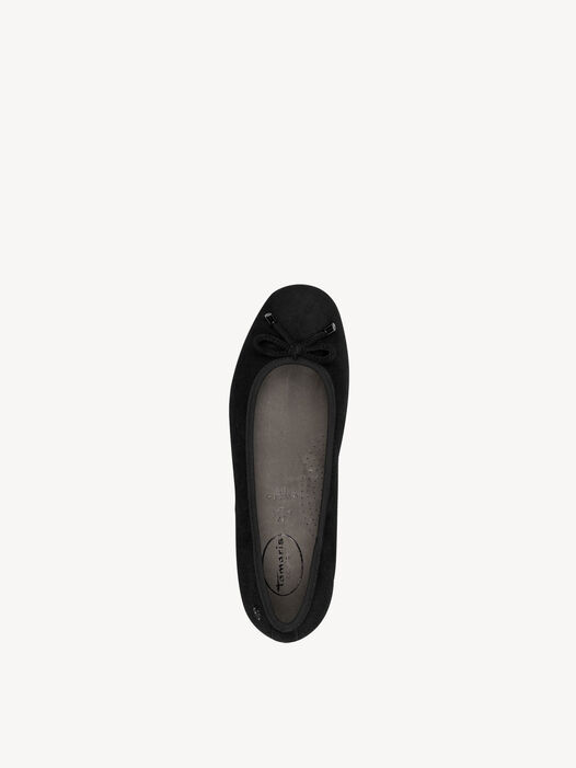 Leren Ballerina, BLACK SUEDE, hi-res
