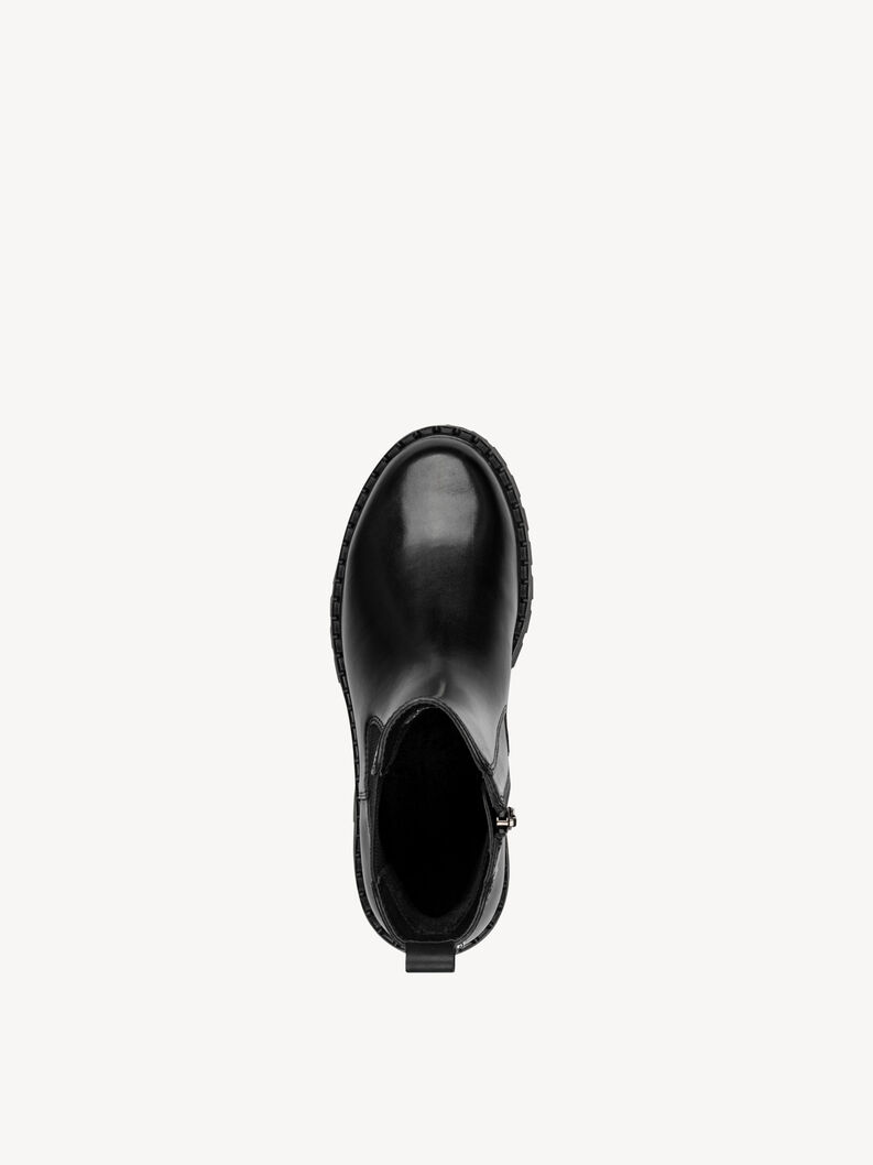 Leder Chelsea Boot - schwarz, BLACK, hi-res