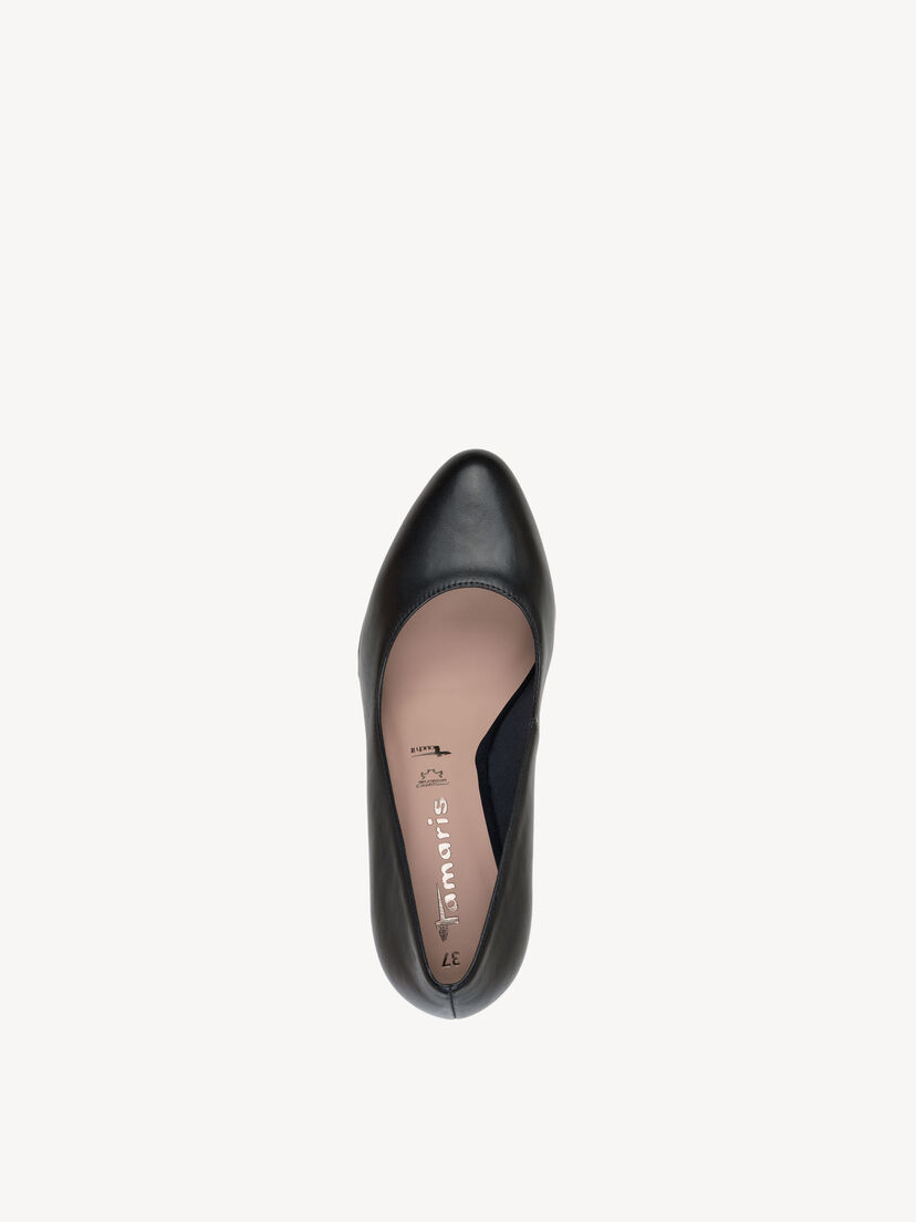 Leren Pumps - blauw, NAVY, hi-res