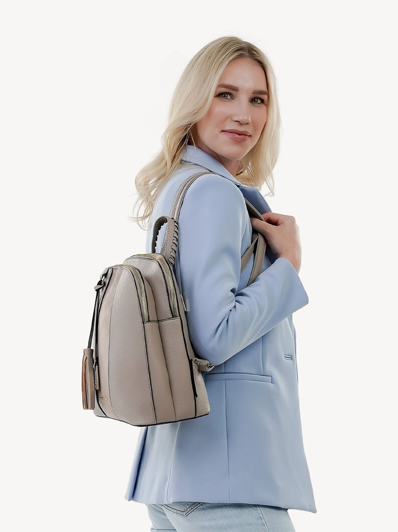 Plecak - brązowy, taupe, hi-res