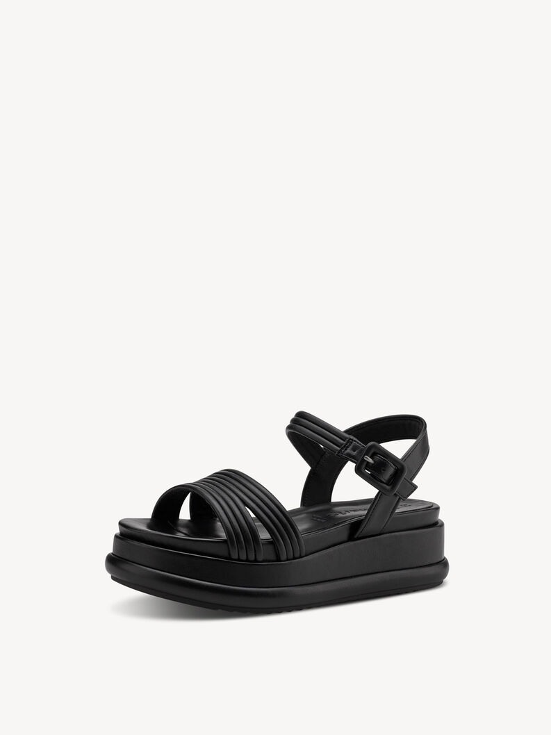 Heeled sandal - black, BLACK, hi-res
